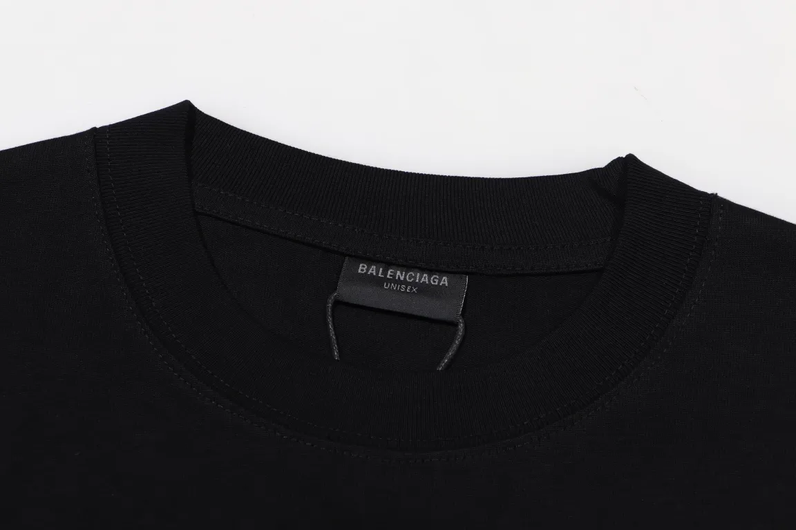 #「 Quality」 《BALENCIAGA 》24SS Classic T Quality - 2 - os 220 -26 280g - 300g 1×1 - Quality ：Black White Size: XS-S-M-L